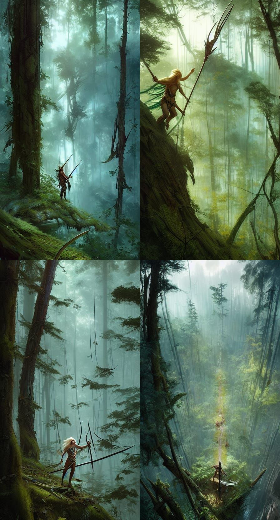 Elven Forest - AI Generated Artwork - NightCafe Creator