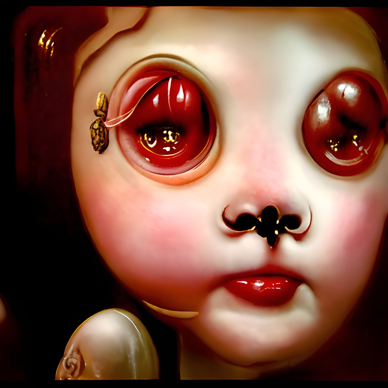 Ethereal Portrait in Pop Surrealist Style