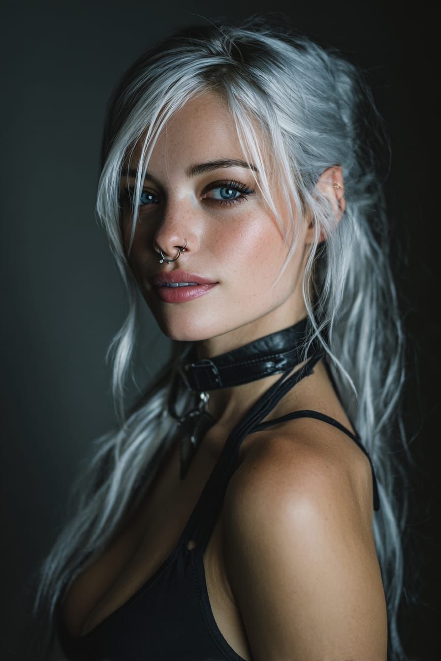 Ethereal Gothic Elf Portrait