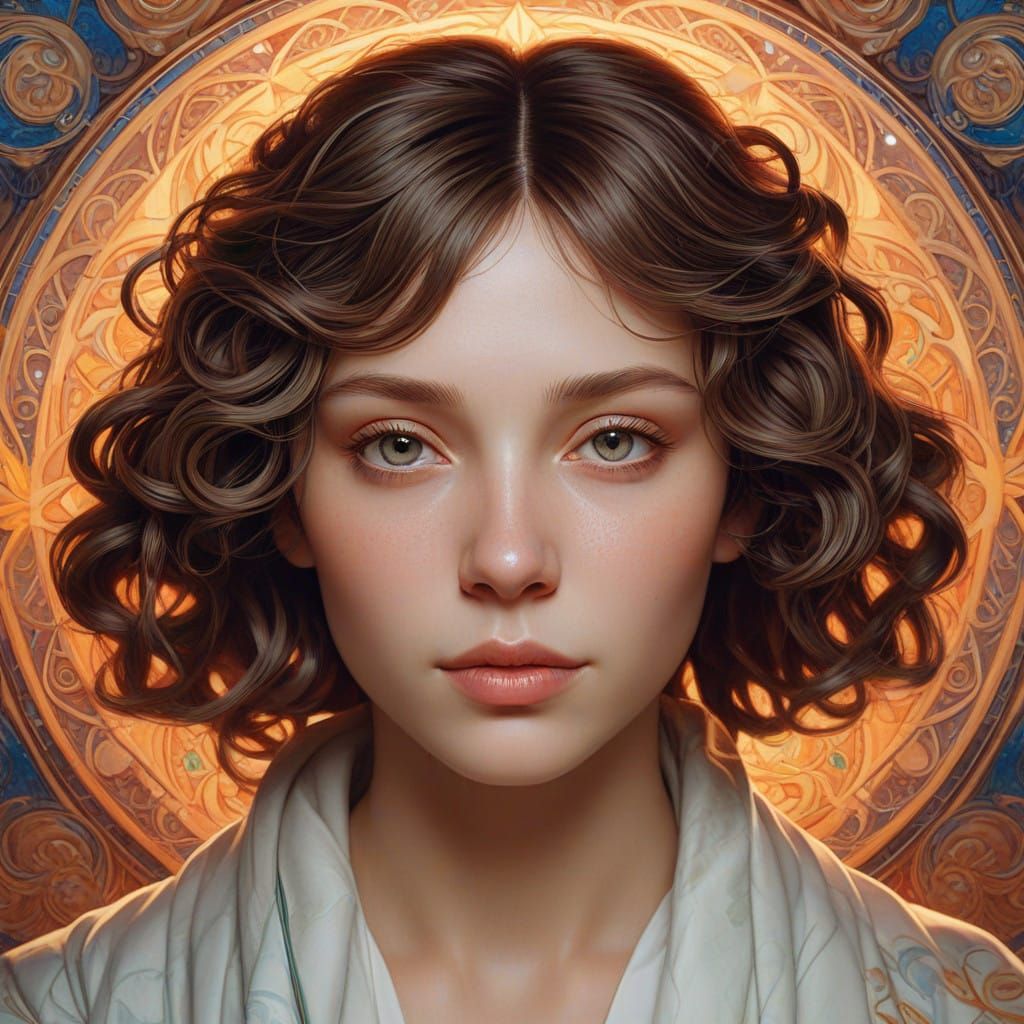 Serene Sage in Ethereal Harmony