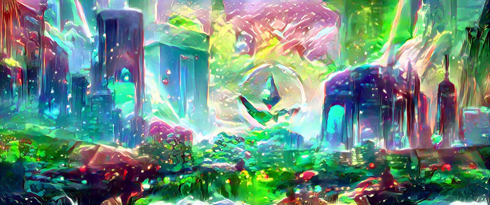 Vibrant Digital Cityscape
