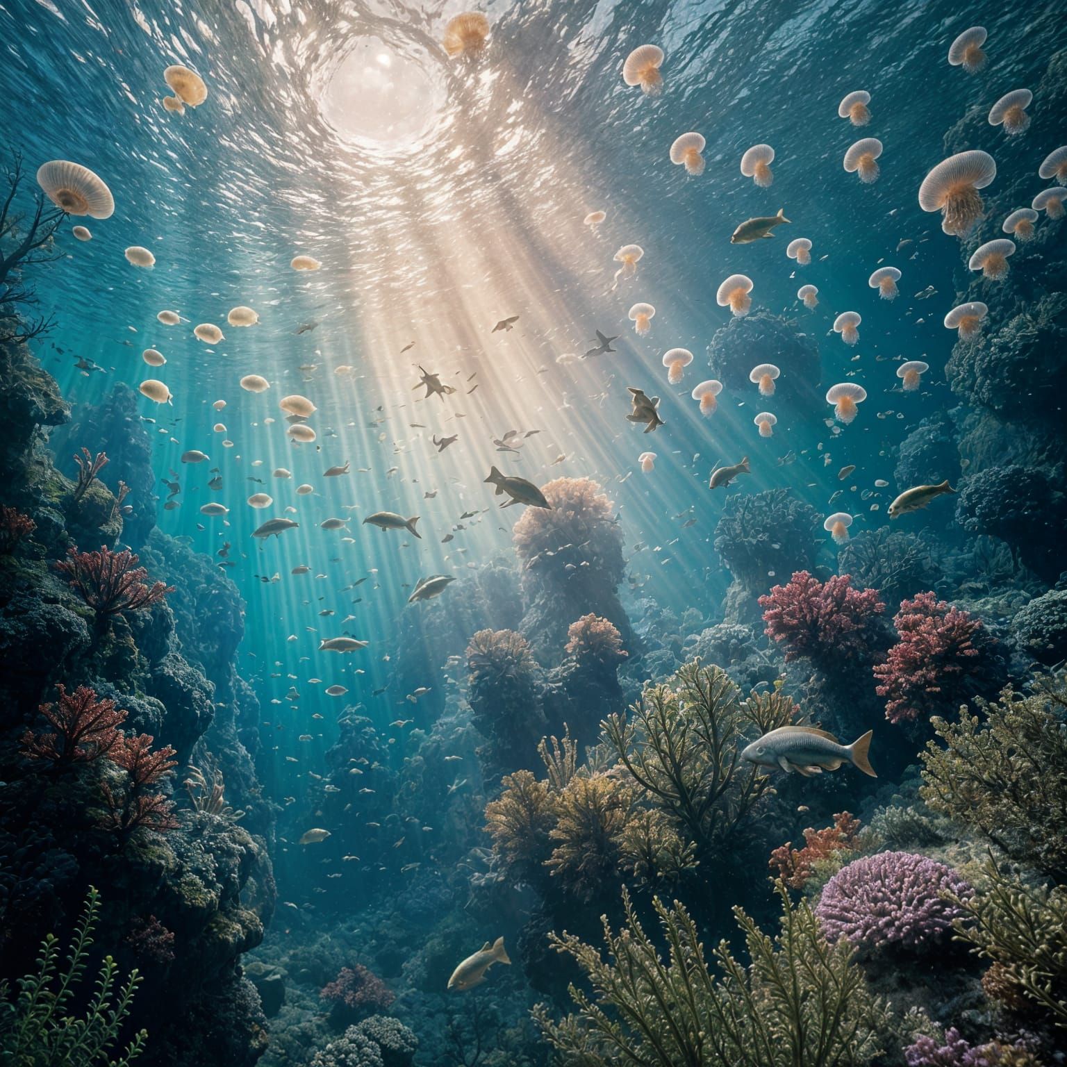 Underwater World  by @Dakkshi369