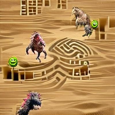 Labyrinth western monster chase
