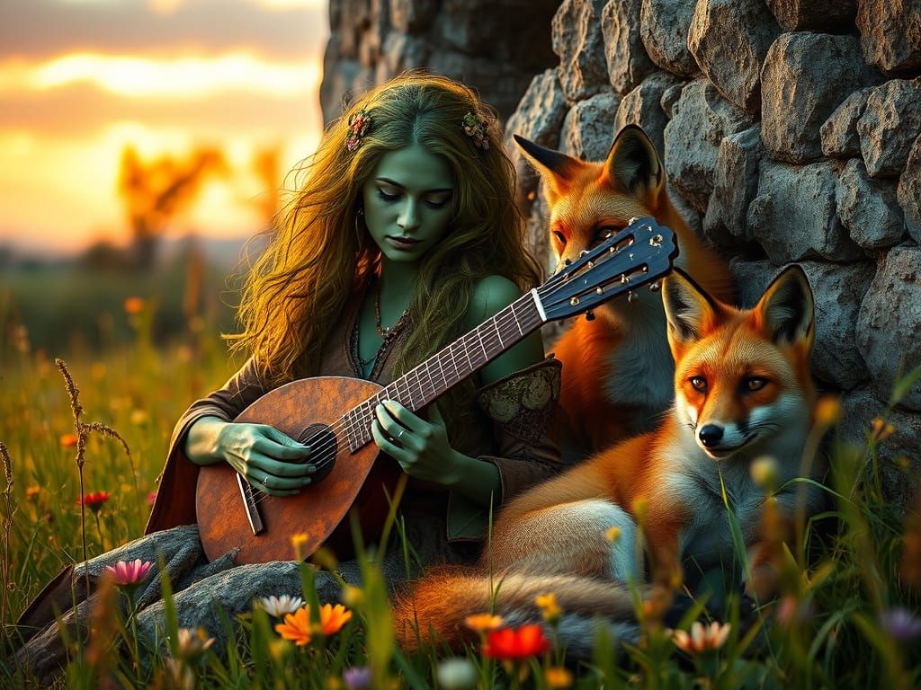 Green, red and the magic  of music  by @Mortimer