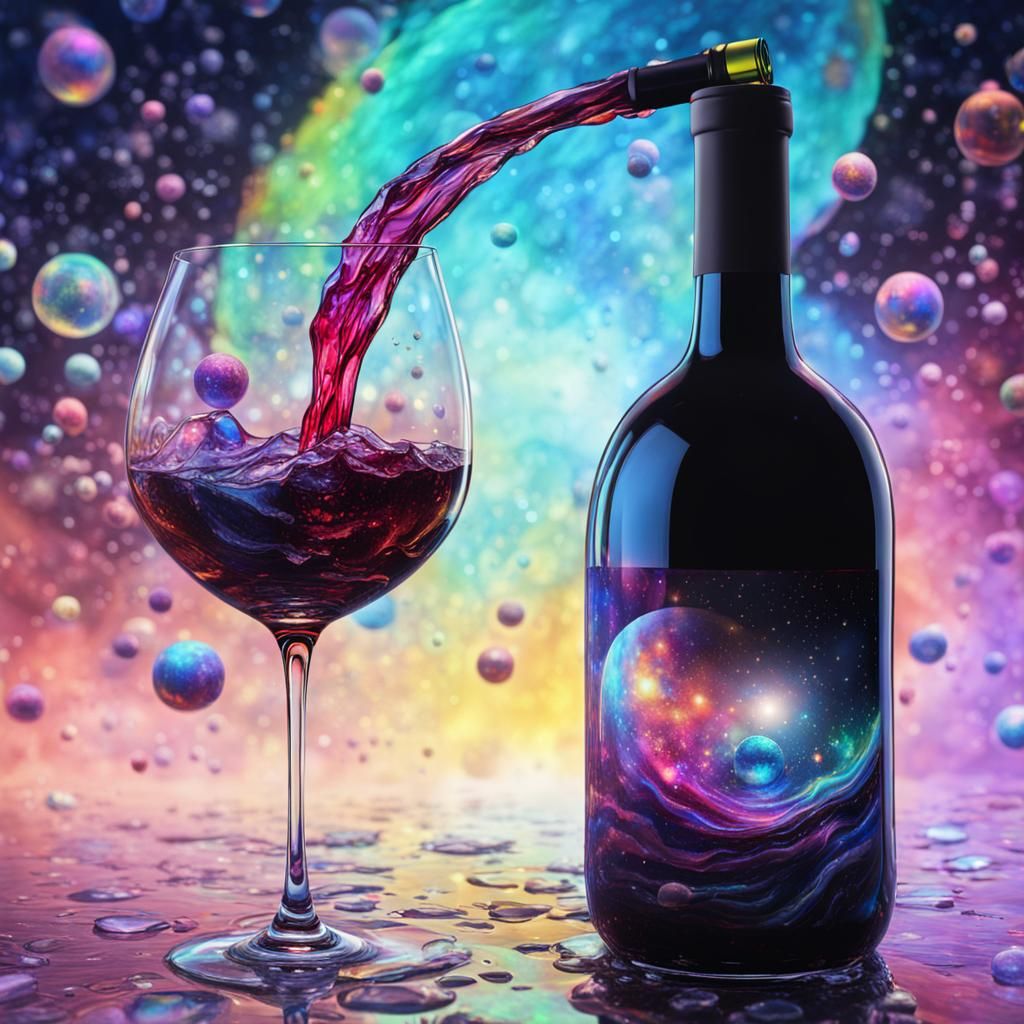 wine pouring into a glass