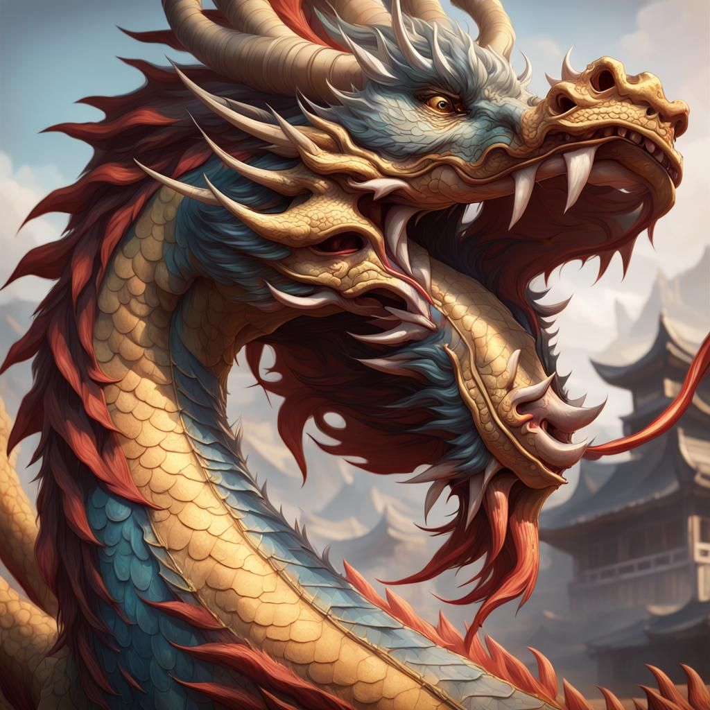 chinese dragon - AI Generated Artwork - NightCafe Creator