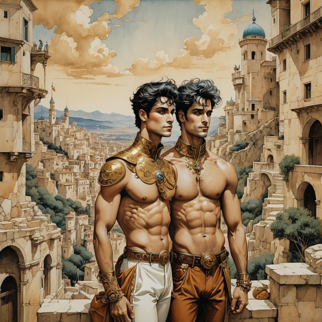 Two Men in Princely Attire