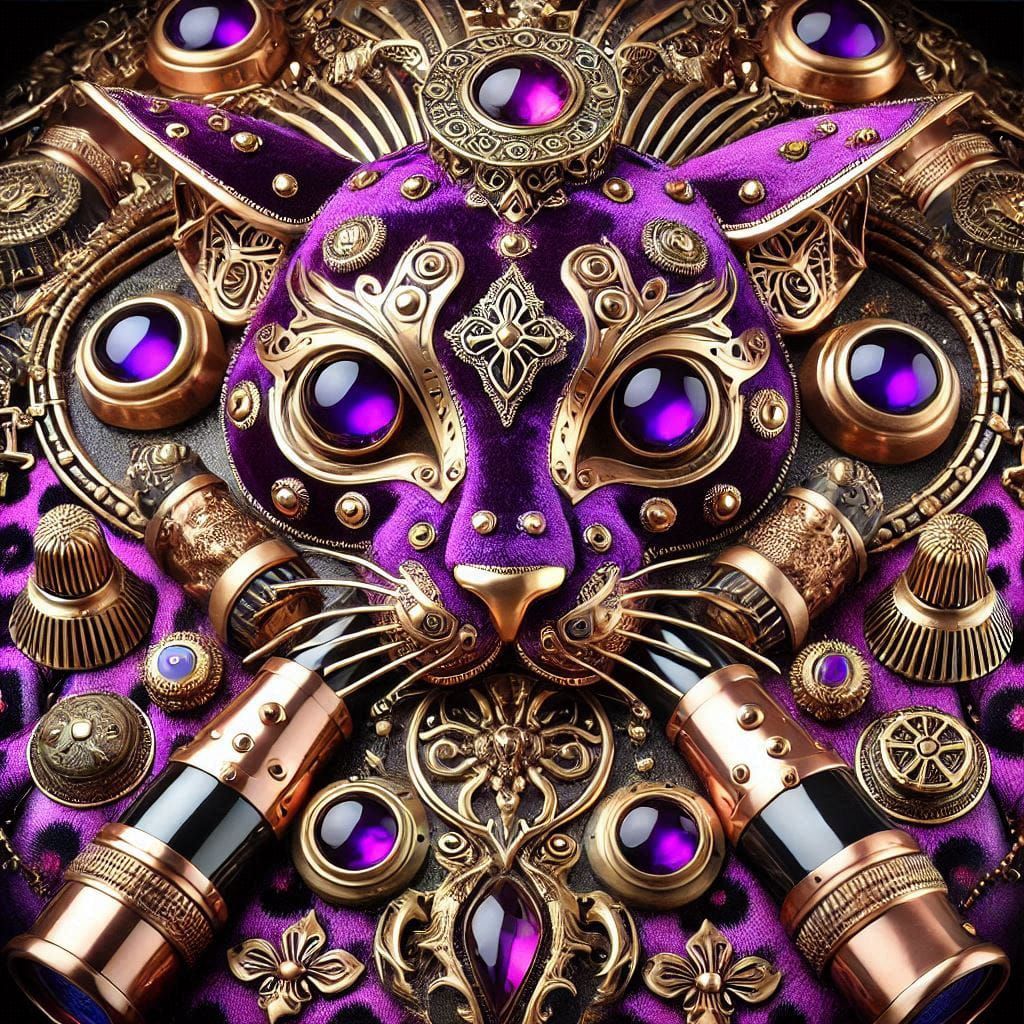 velvet steampunk cat thing