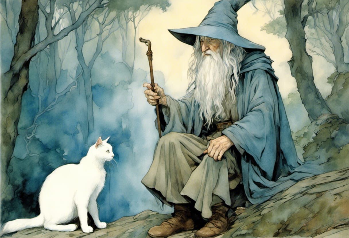 In the tapestry of creation, there exists but one creature beyond the dominion of the leash: the enigmatic cat.  by @Paeantrix