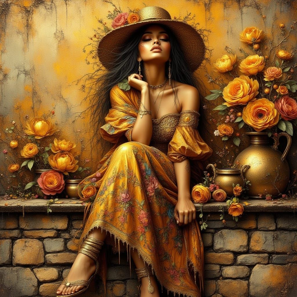 Bohemian woman  by @Hennie