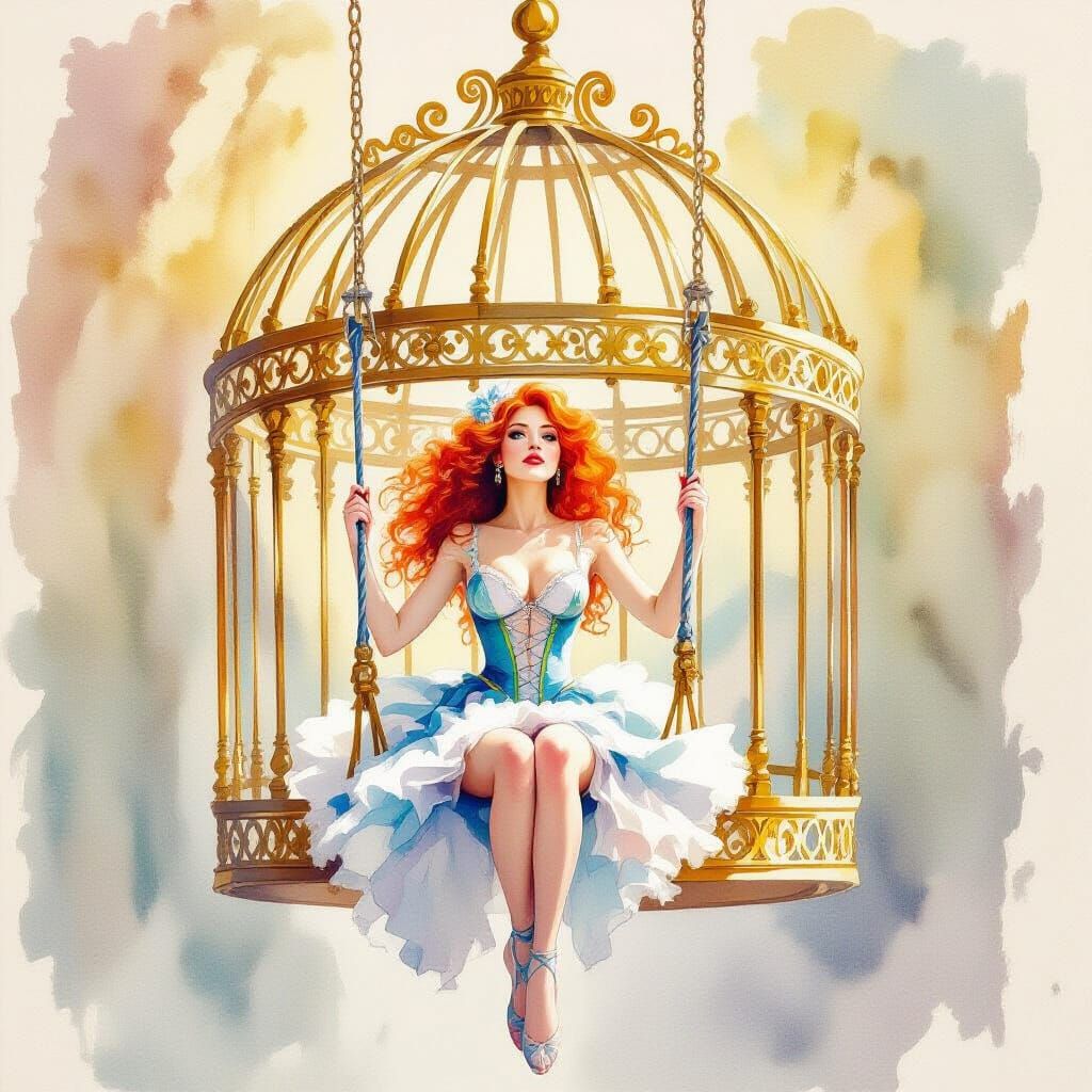 Gilded Cage Redux  by @Lynn Kopelke