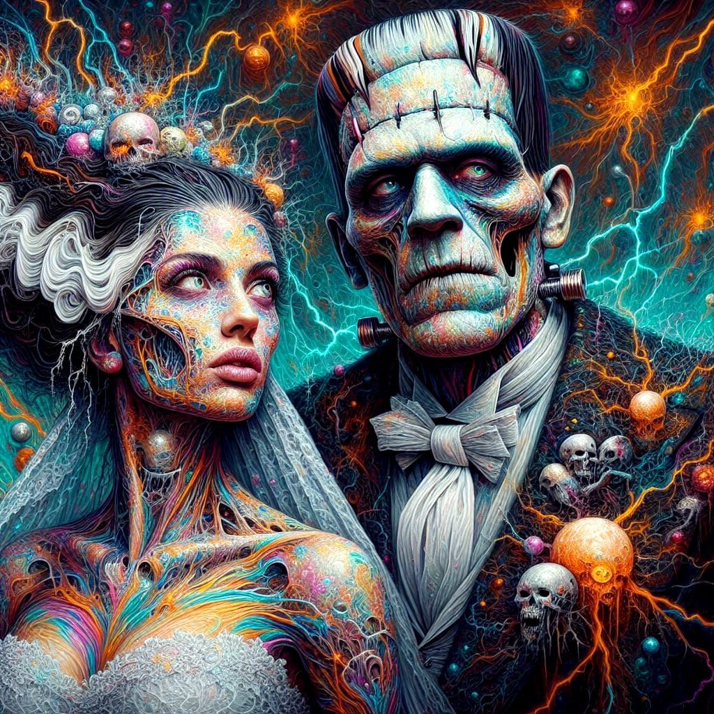 Frankenstein and his bride