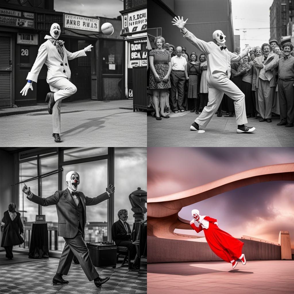 Bozo the Clown dancing