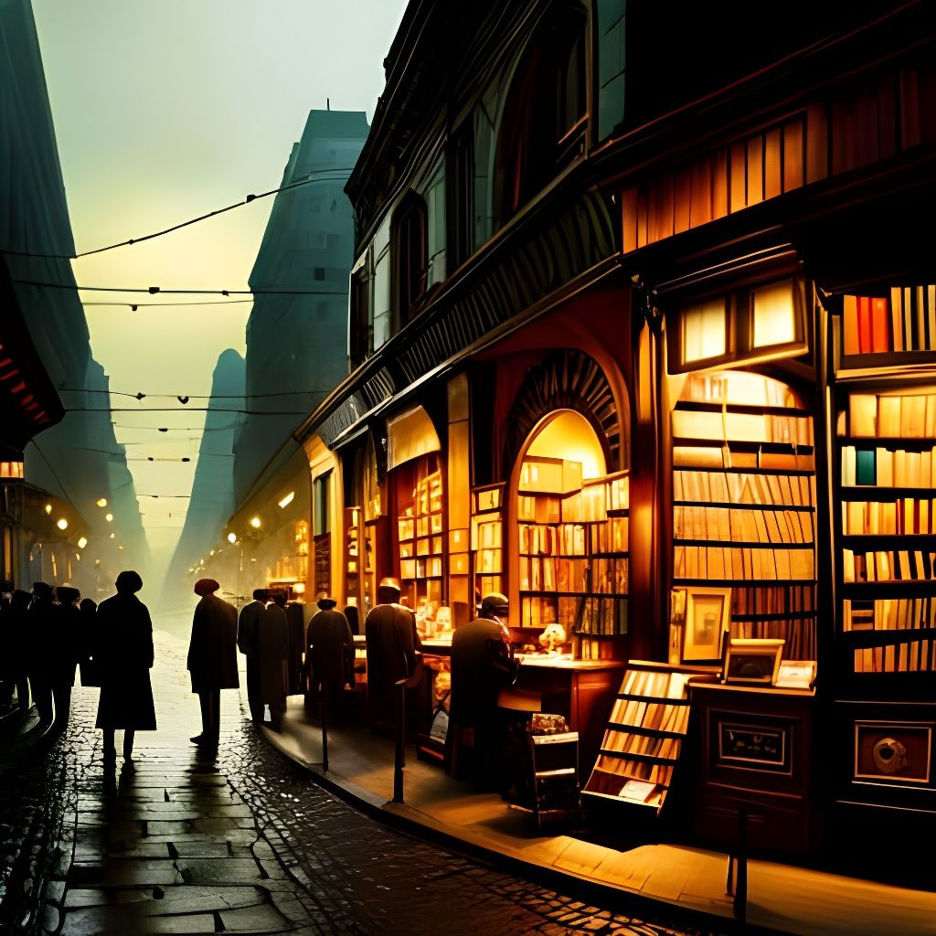 Vintage bookstore  by @undefined