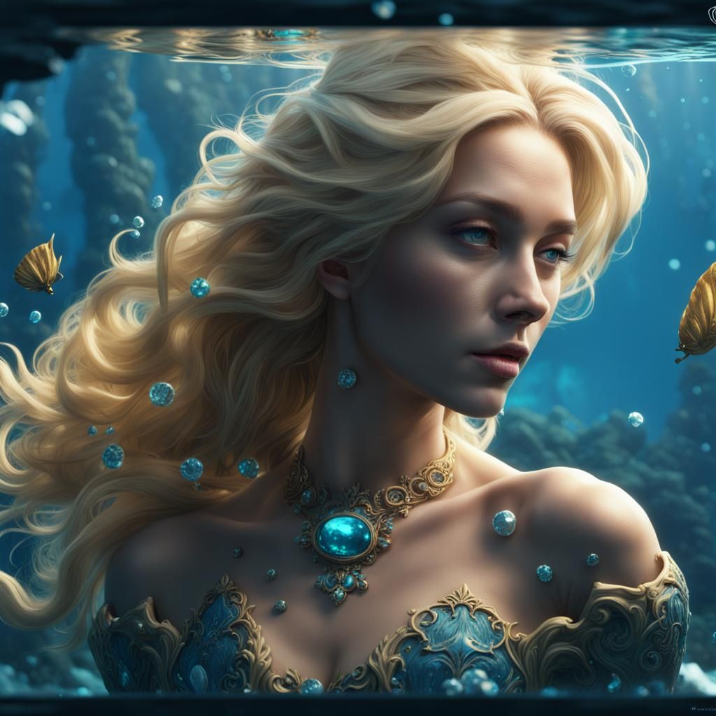 under water