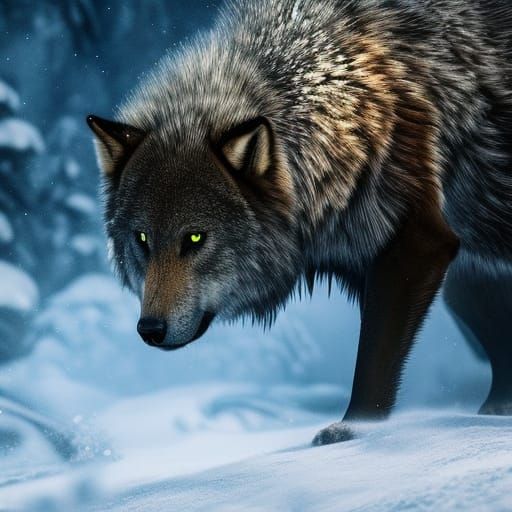 Wolves - AI Generated Artwork - NightCafe Creator