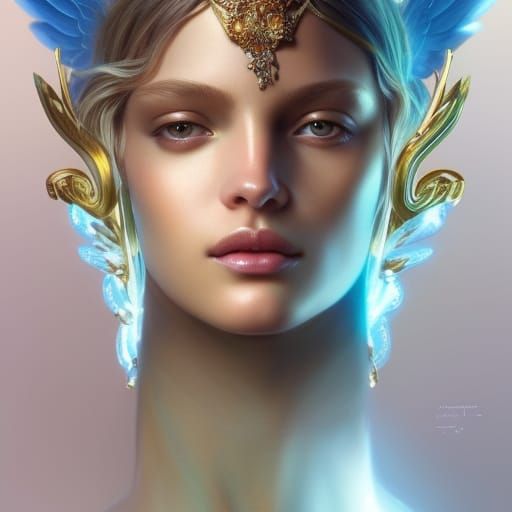 Extravagant Ancient futuristic ethereal Victoria's Secret an...