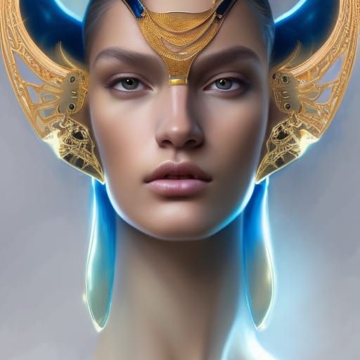 Extravagant Ancient futuristic ethereal Victoria's Secret an...
