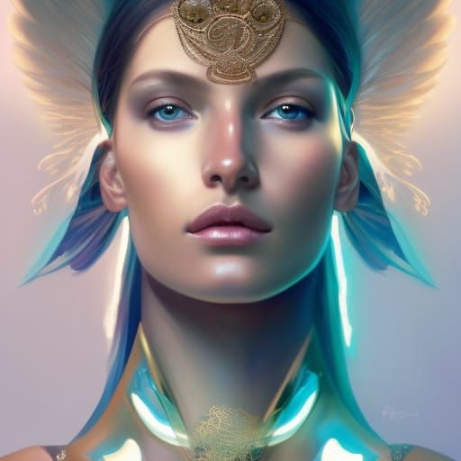 Extravagant Ancient futuristic ethereal Victoria's Secret an...