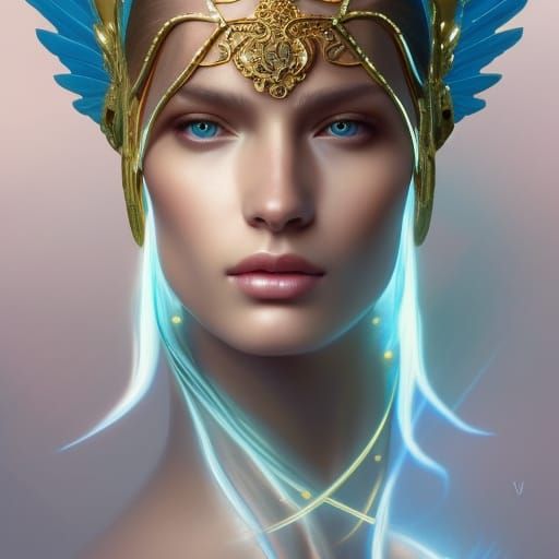 Extravagant Ancient futuristic ethereal Victoria's Secret an...