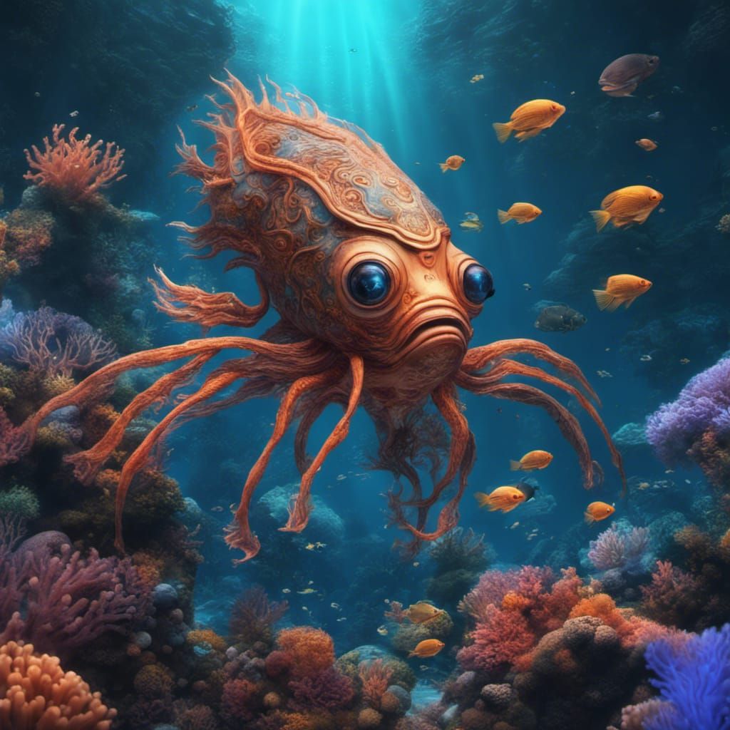 Sea Creature - AI Generated Artwork - NightCafe Creator