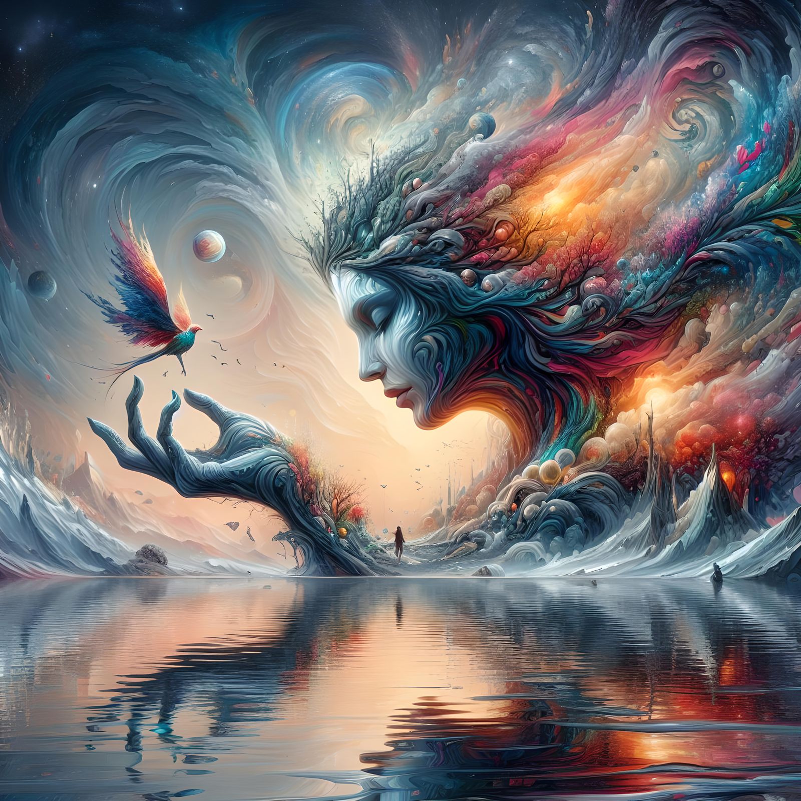 Spirit of humanity bows to nature