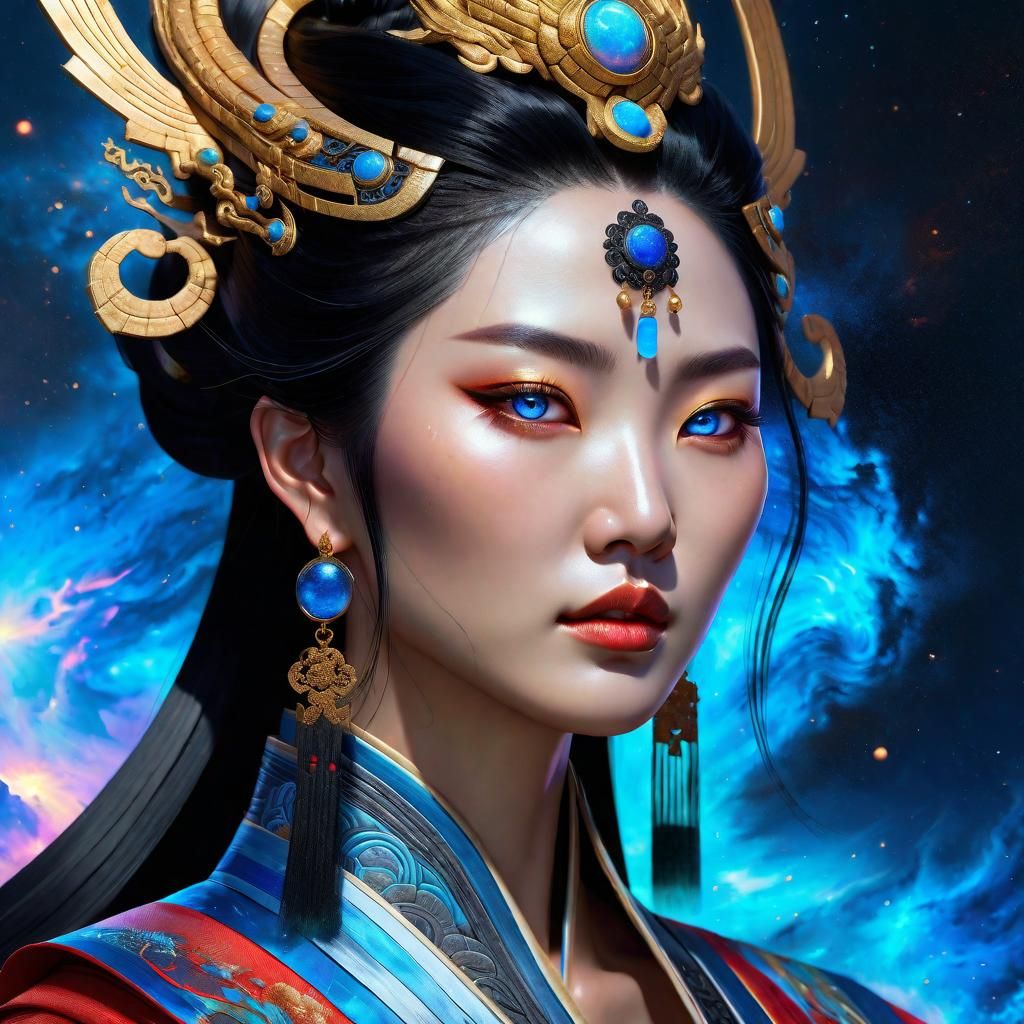 Chinese Celestial Goddess - AI Generated Artwork - NightCafe Creator