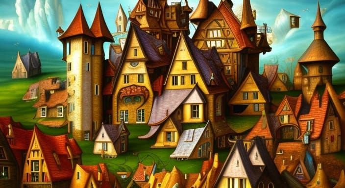 Medieval Village (Surreal)