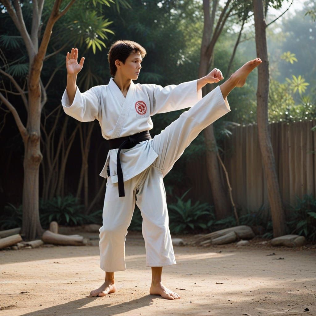 karate kid the crane stance