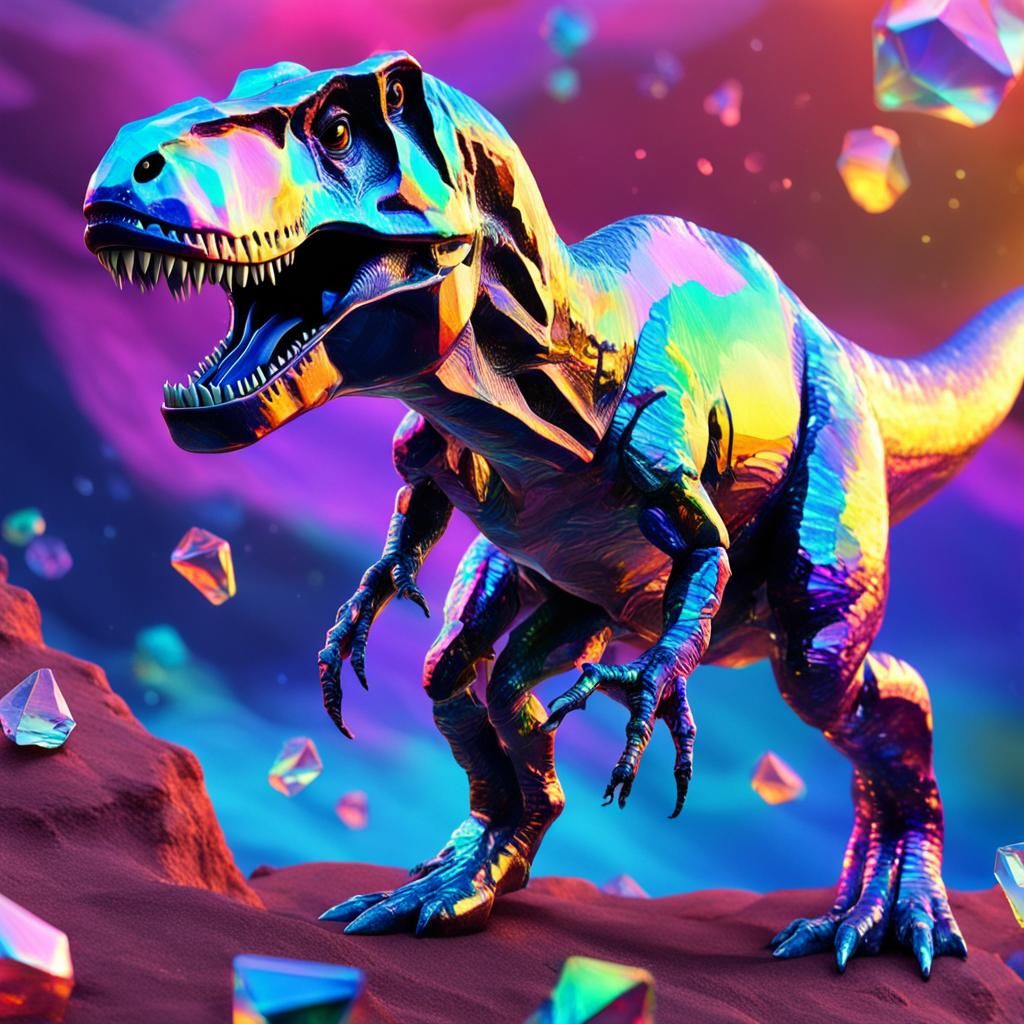 Colorful T-Rex 