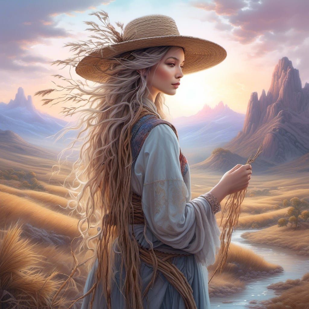 Beautiful Amish Woman in the Heath - AI Generated Artwork - NightCafe  Creator