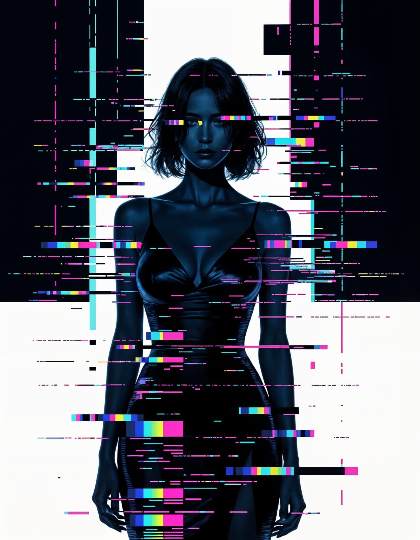 Digital silhouette   by @Shuru