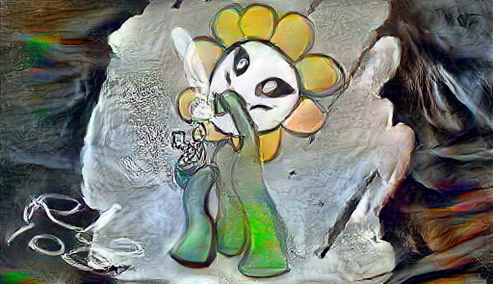Flowey Smokin' from pipe
