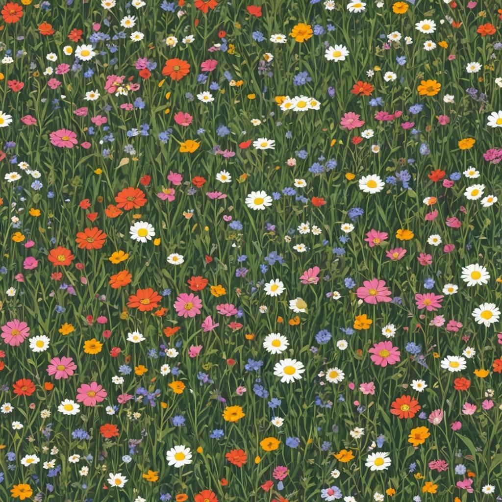 field with flowers
