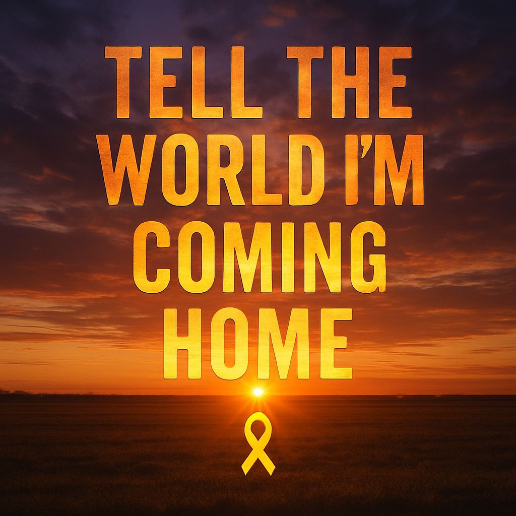 Sunrise Over Field with Text: Tell The World