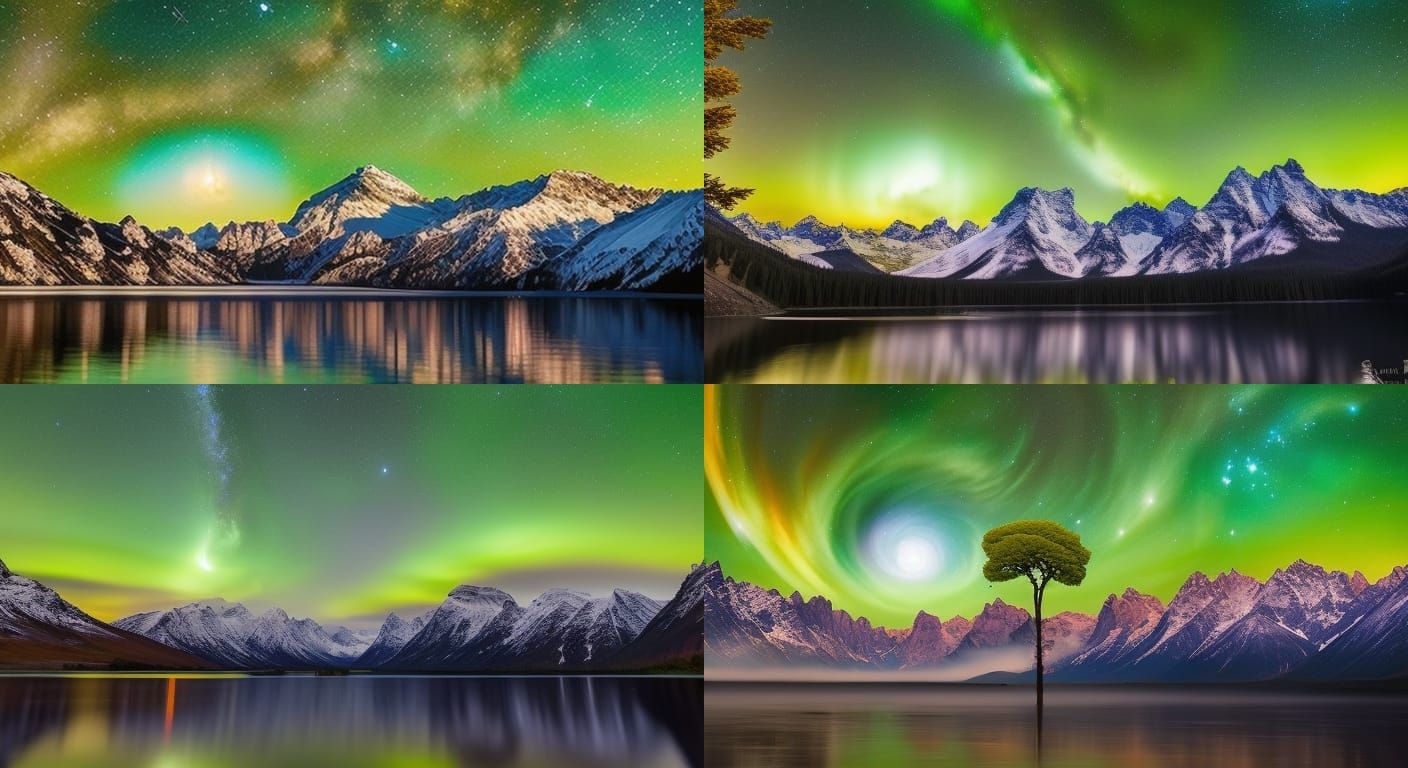 The tree of life, beautiful fantasy landscape, realistic and natural ...