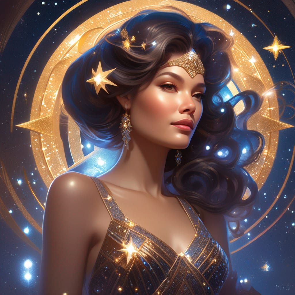 Beautiful Star Goddess - AI Generated Artwork - NightCafe Creator