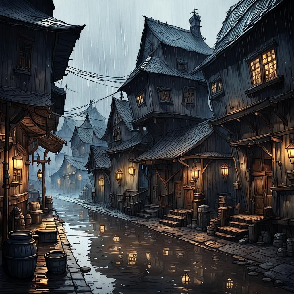 Gloom rain 3  by @Billcat