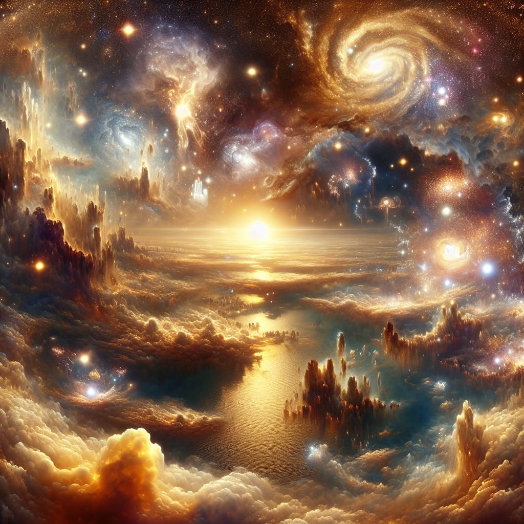 Heaven as seen from James Webb telescope   by @Dena Kirkbride Hamilton