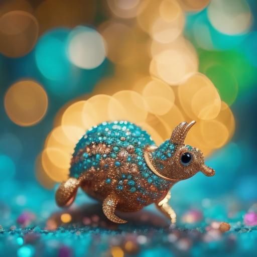 <lora:Glitter-Gala DSv8:1.0>Snail, bling, Pixar, Disney, concept art, 3d digital art, Maya 3D, ZBrush Central 3D shading, bright colored bac...