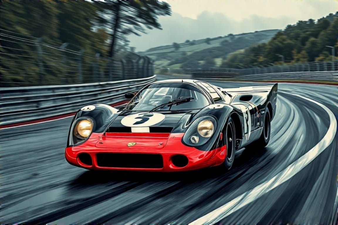 Slick track! Oil and old rubber!