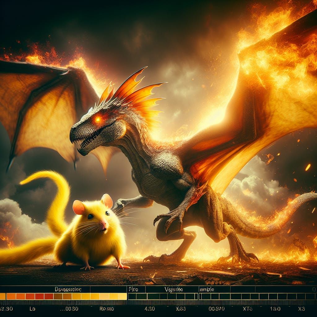 Create a Charizard and pikachu combined pokemon
