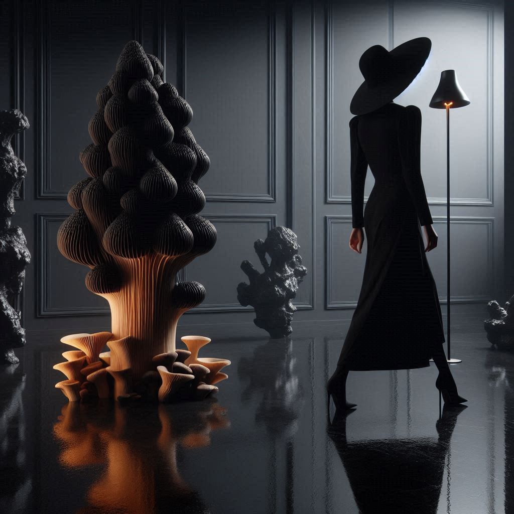 Morel sculpture
