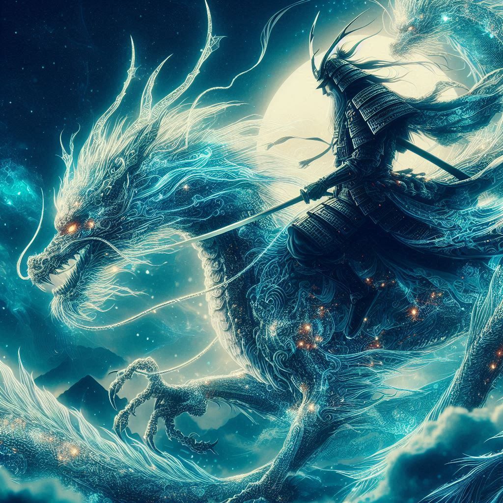 samurai on dragon