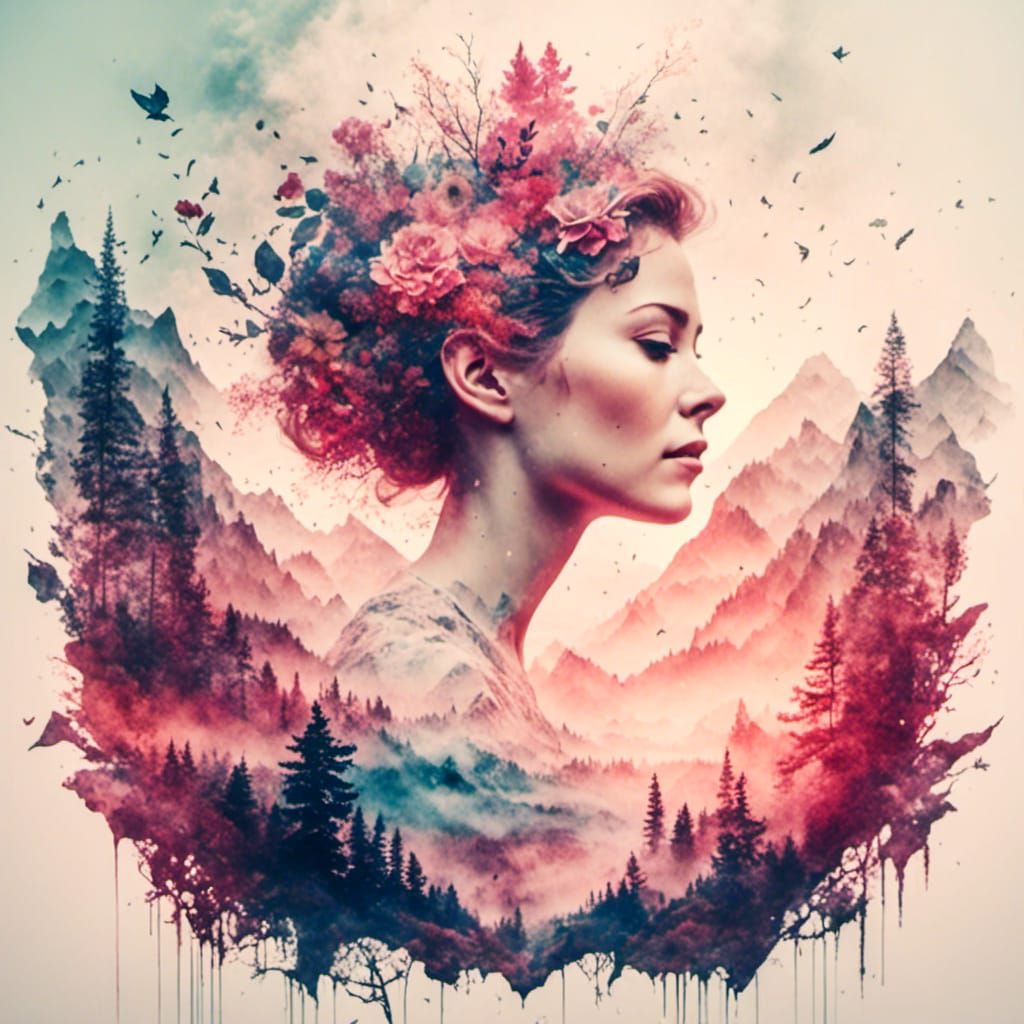 <lora:ExpDiff 2:1.0>, double exposure, double exposure splash art and pen, layered exposure, double exposure, layered double exposure art, P...