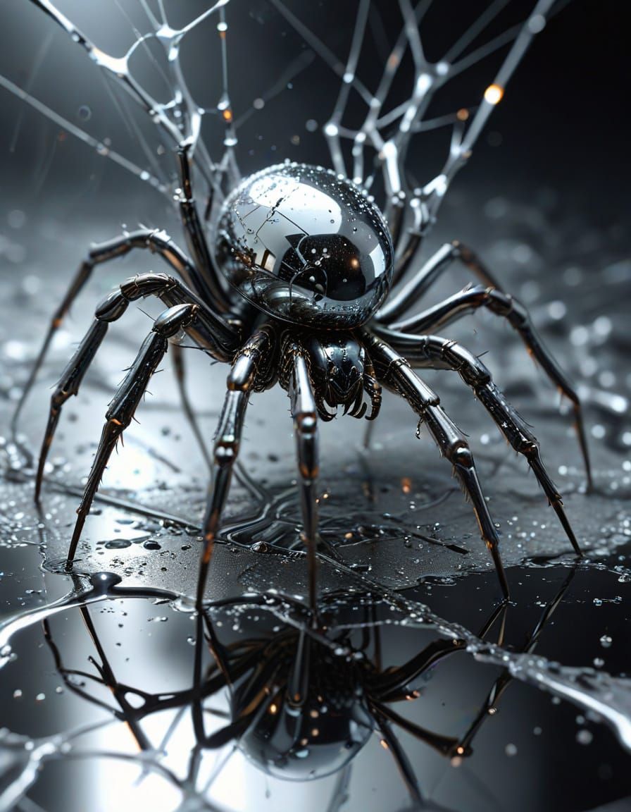  A spider sculpture   by @Ech Eve