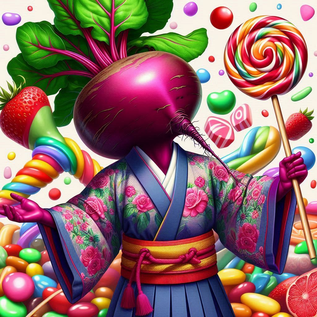 Sweet Beet Kimono 3