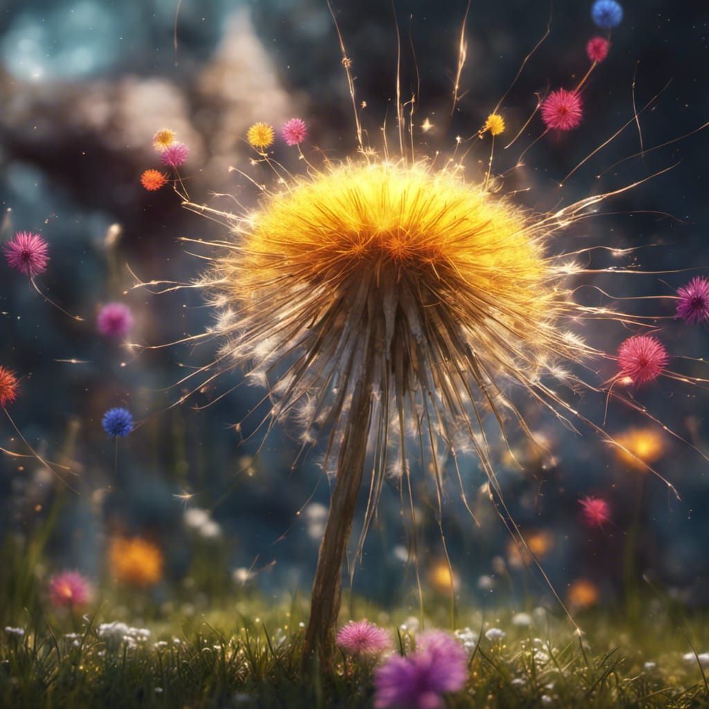 Dandelion flowers