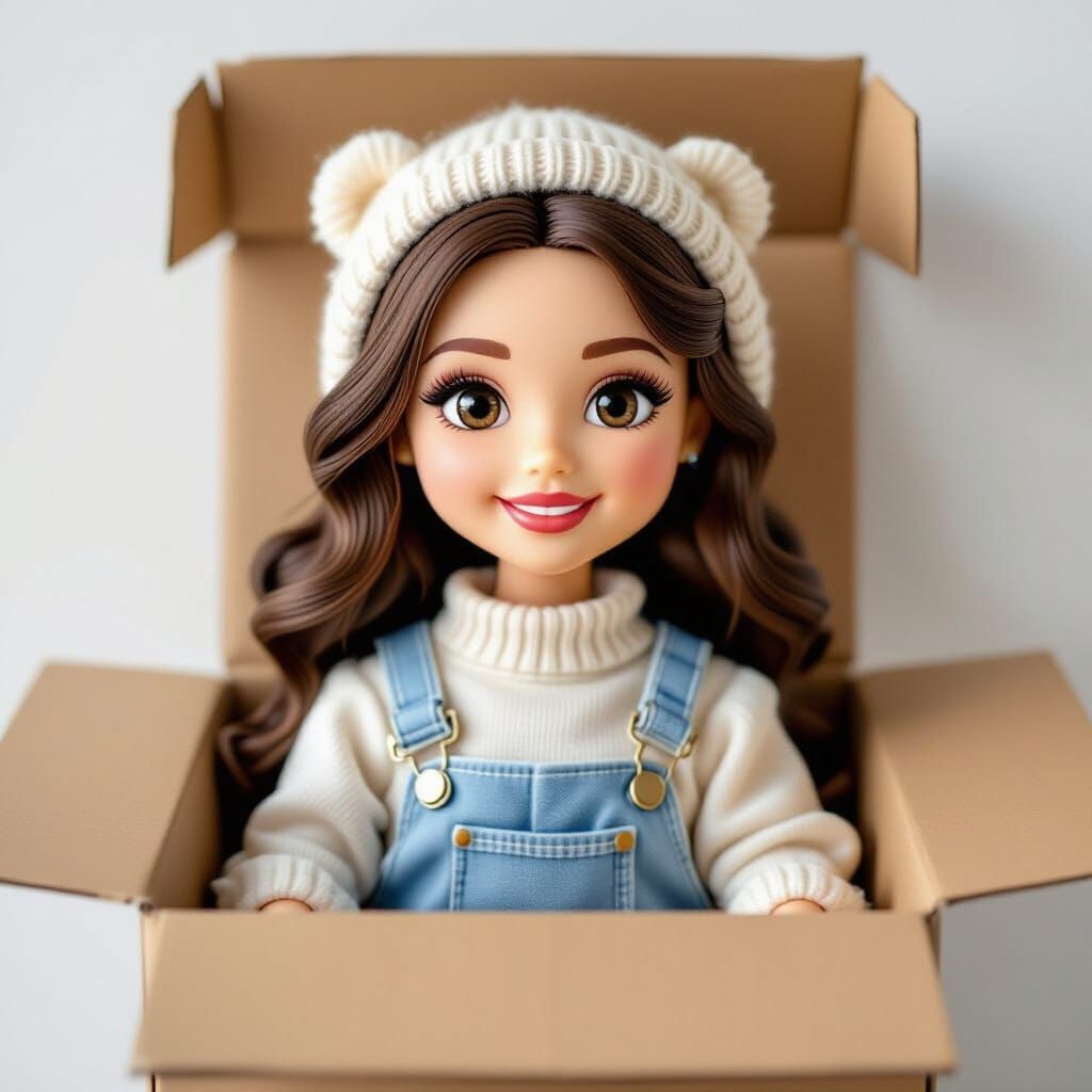 Beautiful Doll Inside a Box