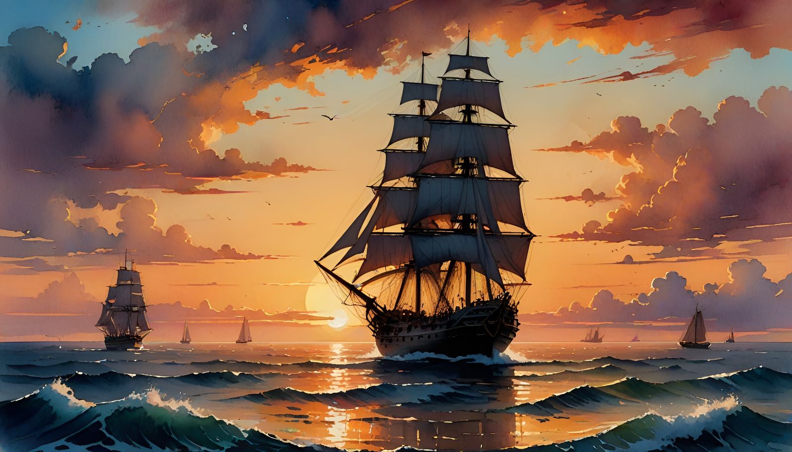 Sunset Regatta  by @Jason